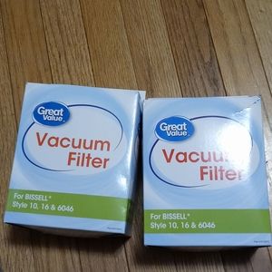 NEW  GREAT VALUE BISSELL VACUUM FILTERS FOR MODELS 10 16 & 6046